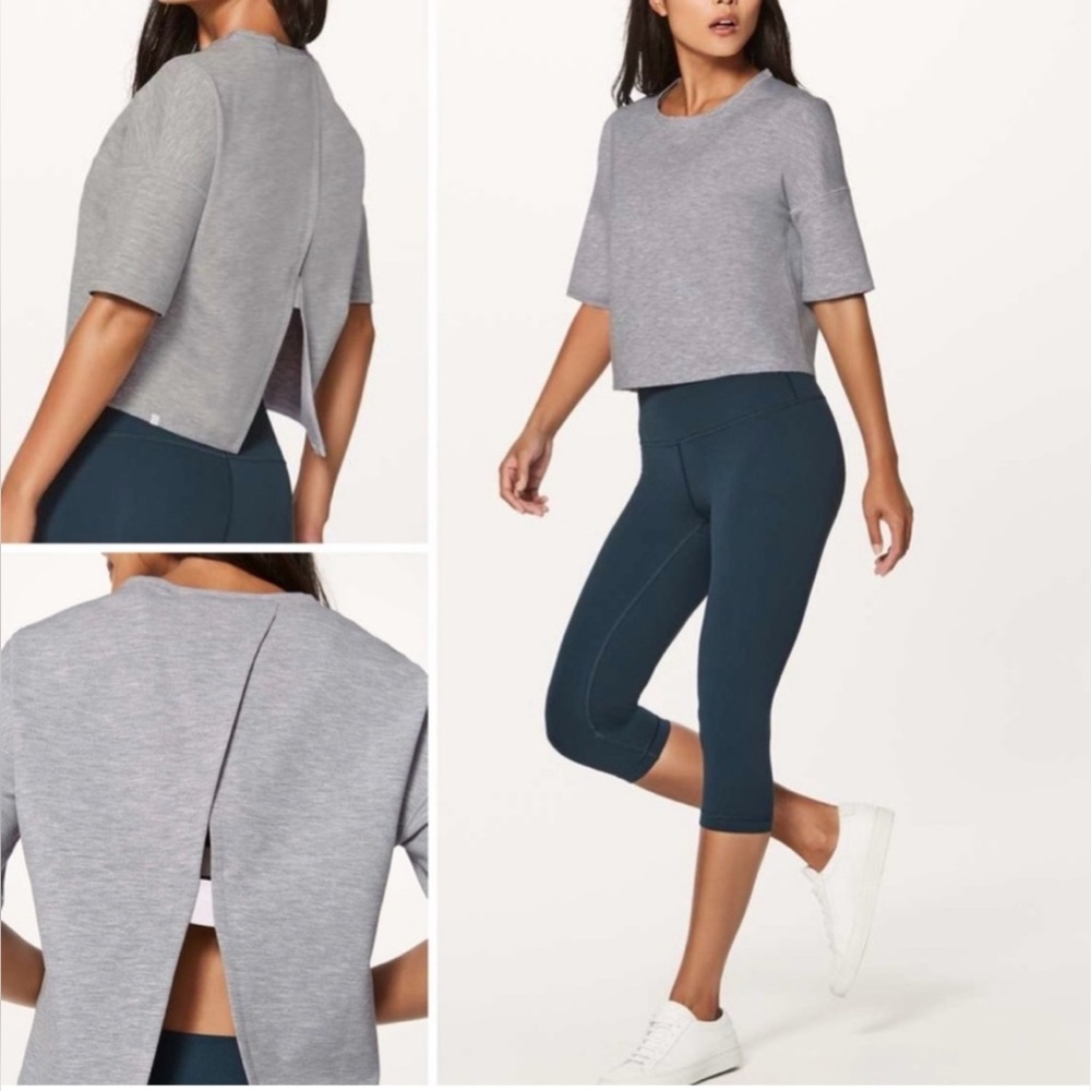 Lululemon Minimal Short Sleeve - Heathered Power Grey